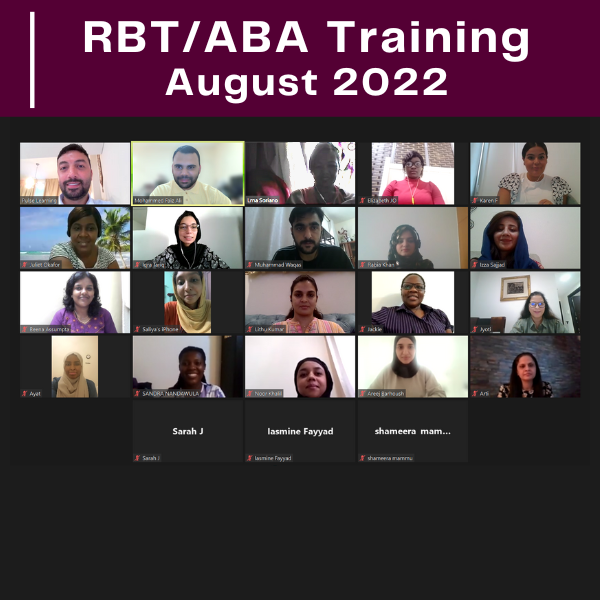 Congratulations RBT/ABA Participants - August 2022