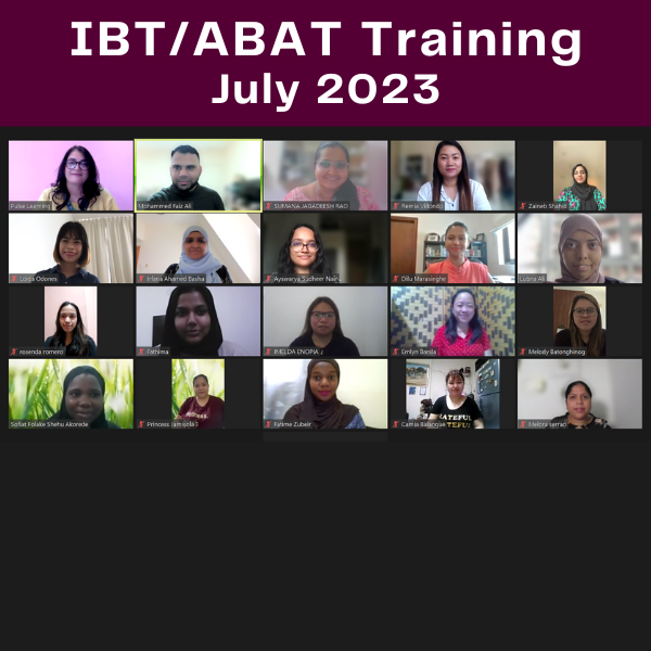 Congrats IBT+ABAT July 2023 with Pegah Hajipour, BCBA